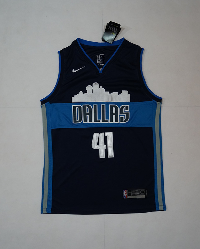 Men Dallas Mavericks #41 Nowitzki Dark Blue Nike 2025 NBA Jersey->orlando magic->NBA Jersey